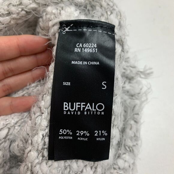Buffalo David Bitton Shaggy Sweater Womens S Small Marled Knit Long Sleeve Top - Picture 10 of 13